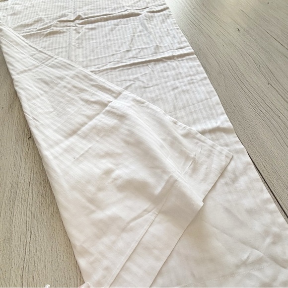 THE LINEN COLLECTION BY SILI CASA White 100% Cotton Pillow Sham ITALY 40” X 24” - Picture 4 of 6